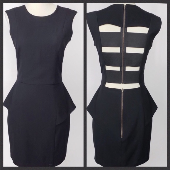 Michelle Mason Peplum Bandage Dress Size 0 - Picture 1 of 8